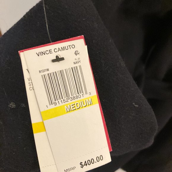 Vince Camuto belted coat with faux fur (wool caot) - Picture 7 of 10